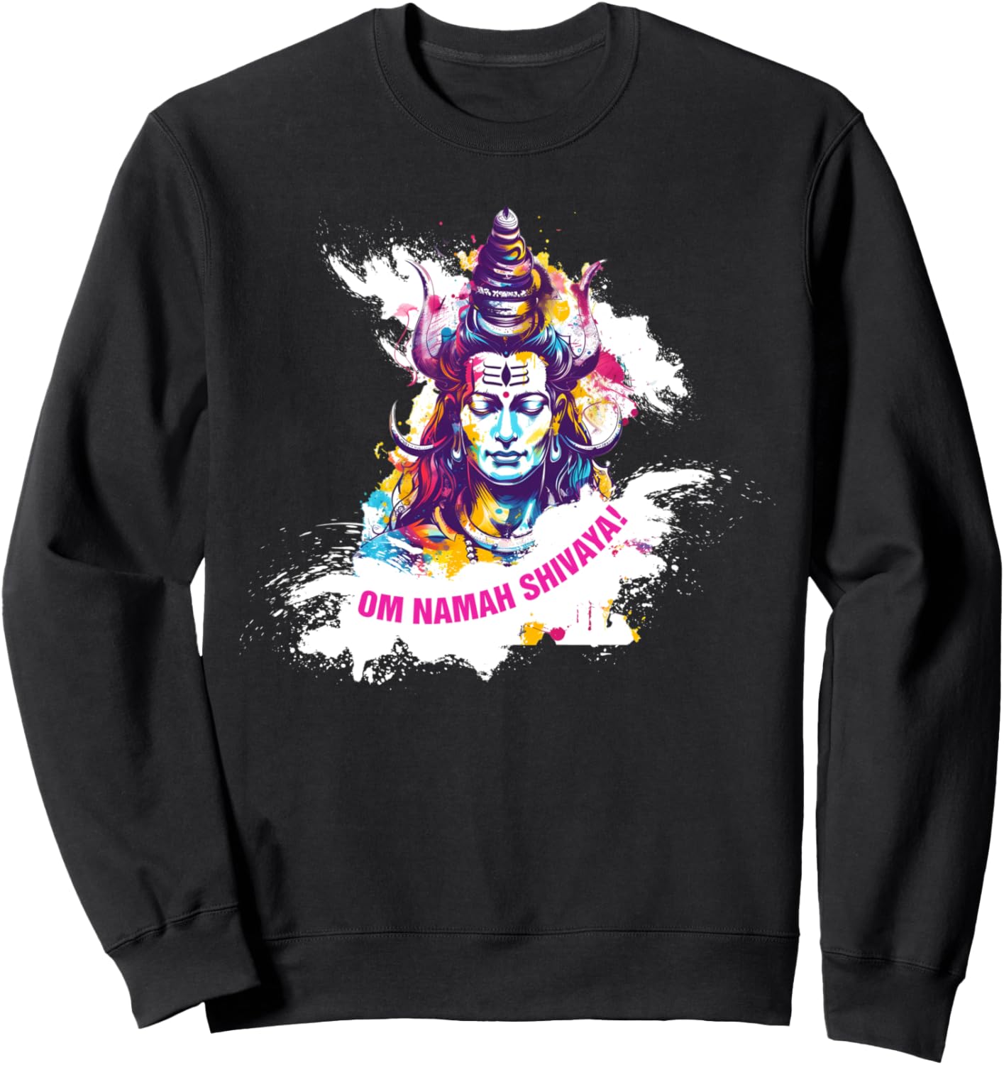 

Толстовка с изображением бога Шивы, поклоняющегося индуистскому богу Hinduism Apparel, черный