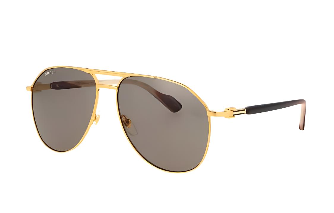 

Солнцезащитные очки авиаторы GUCCI, коричневые