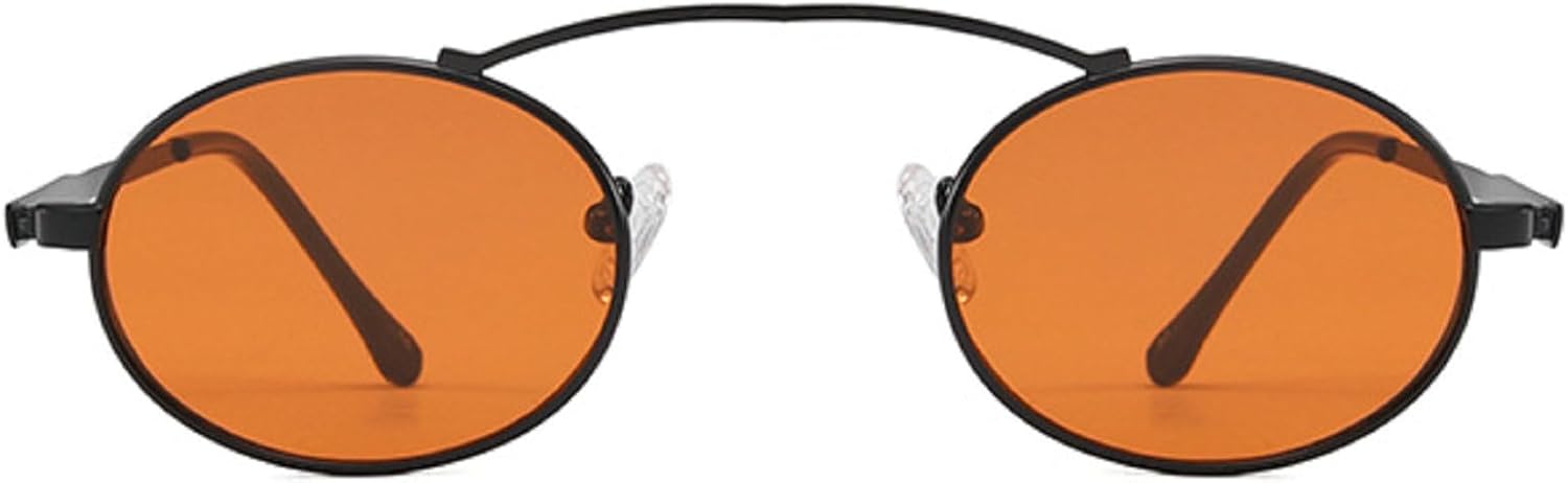 

Женские винтажные круглые солнцезащитные очки в стиле панк 2025 года, маленькие металлические круглые солнцезащитные очки для мужчин, модные солнцезащитные очки 90-х годов mincl, Orange