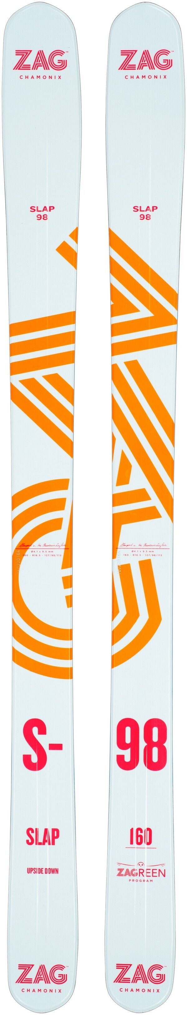 

Новые женские лыжи ZAG Slap 98 Lady 2025 года, длина 166 см