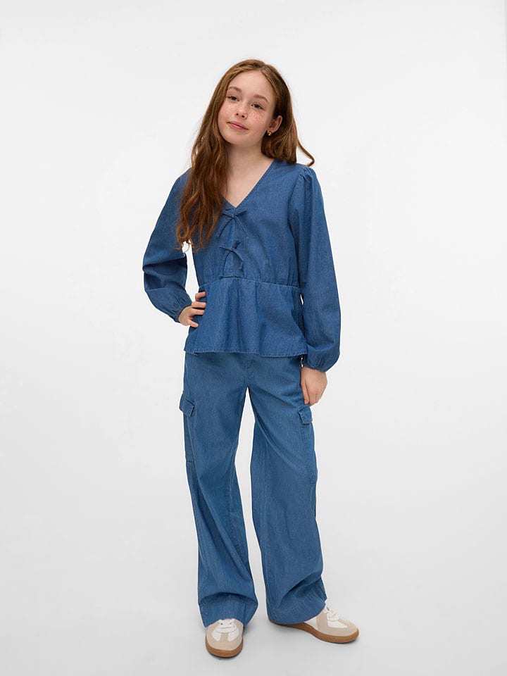 

Vero Moda Girl Джинсовая блузка "Demi" синего цвета