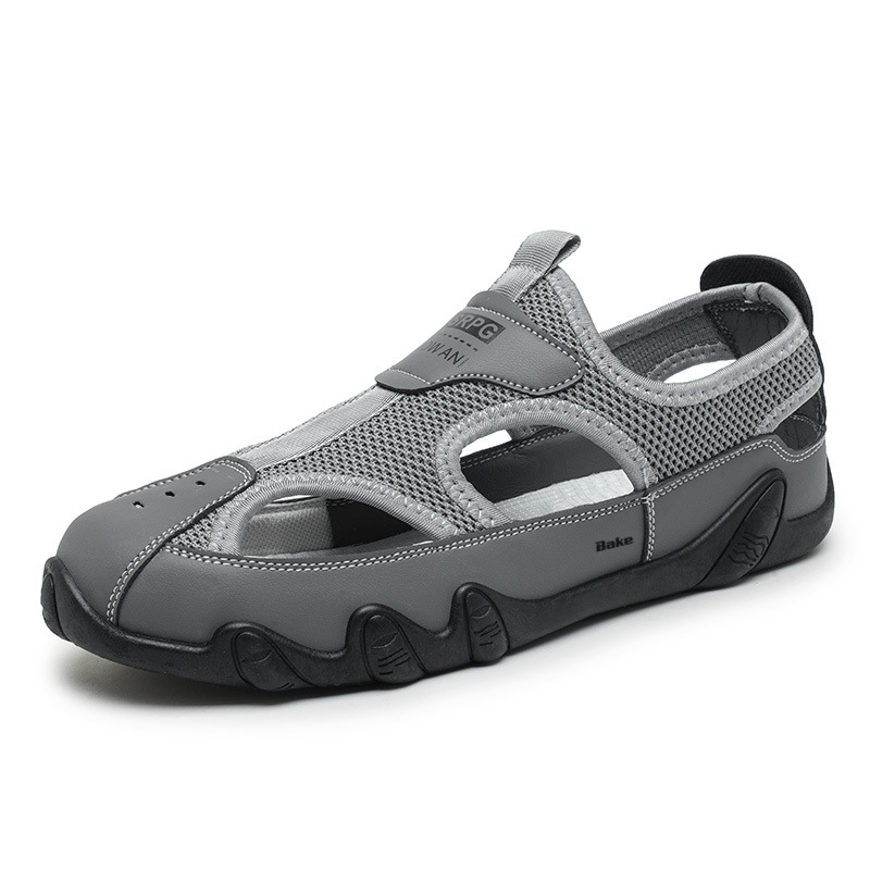 

BAKE Антискользящие износостойкие мужские низкие кеды повседневные серые, цвет Gray