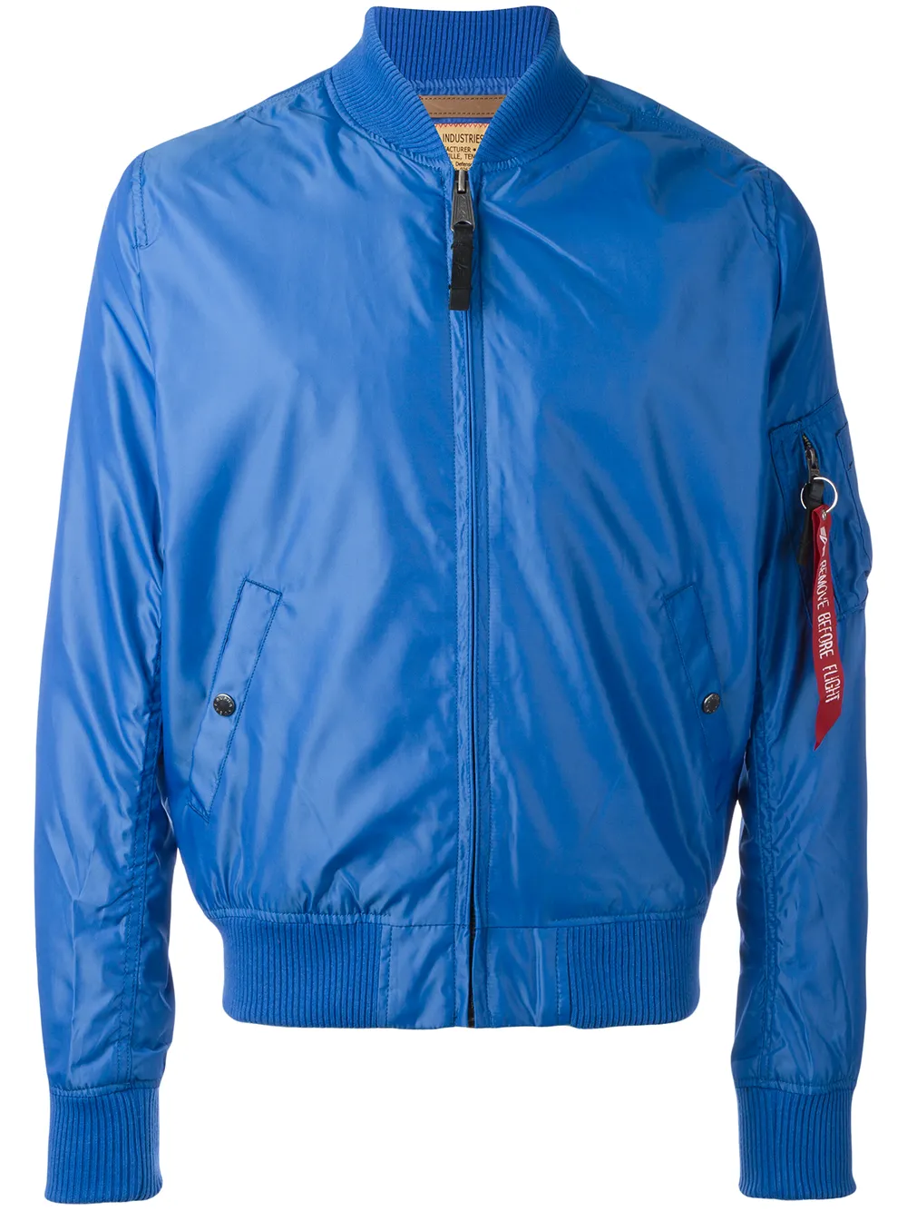 

Куртка бомбер на молнии Alpha Industries, синий