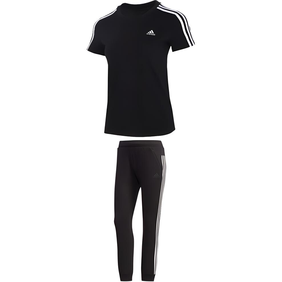 

Повседневный комплект женский черный Adidas