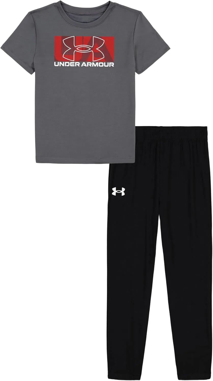 Комплект Under Armour для мальчиков: футболка с коротким рукавом и спортивные штаны, Castle Tech