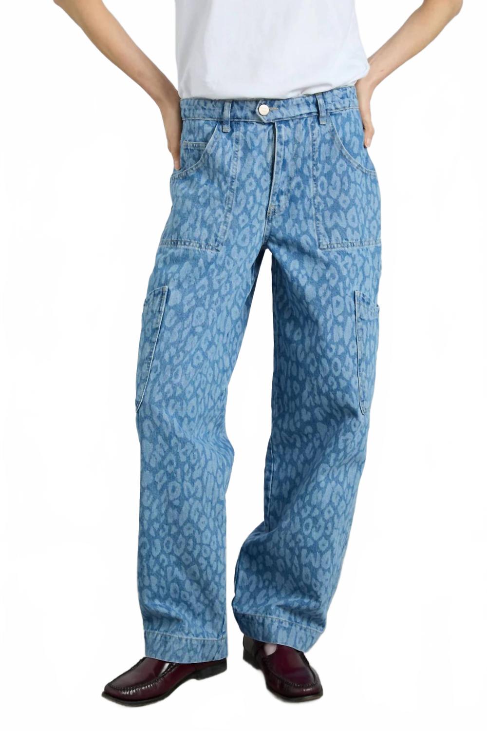 

Джинсы Drew Cargo синего цвета Damson Madder, синий