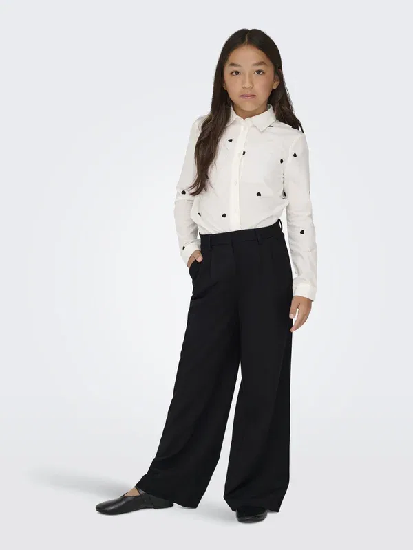 Брюки Koghattie zal life lc wide tlr noos trousers Only Girls, черный — фото 2