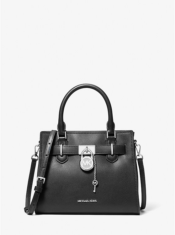 

Сумка Hamilton кожаная маленькая Michael Kors, черный