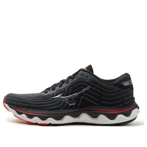 

Кроссовки wave horizon 6 'black grey red' Mizuno, черный
