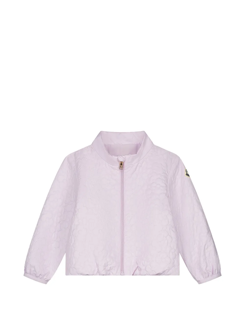 

Стеганое пальто на молнии Moncler Enfant, розовый