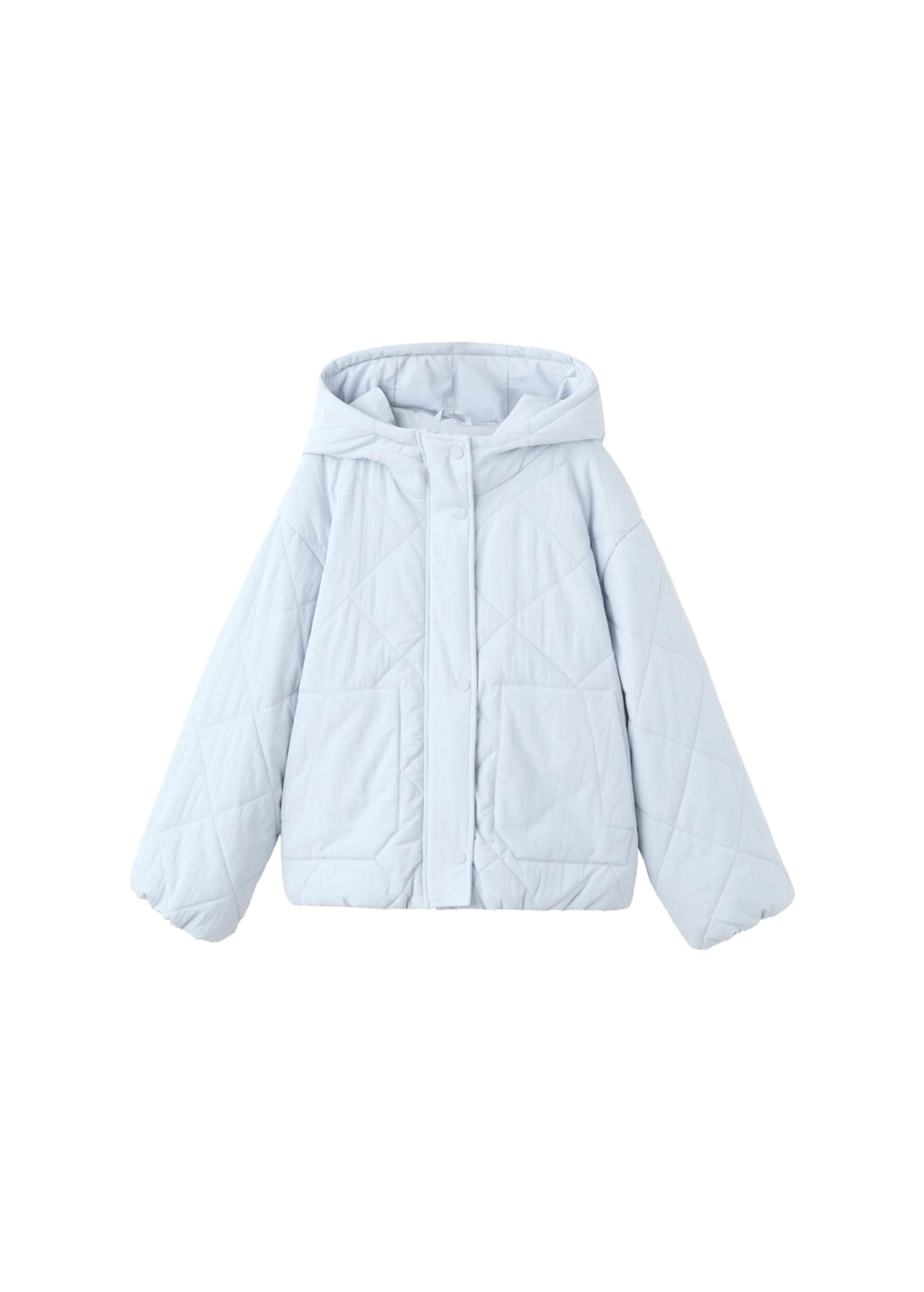 

MANGO KIDS Демисезонная куртка в пастельно-голубом цвете