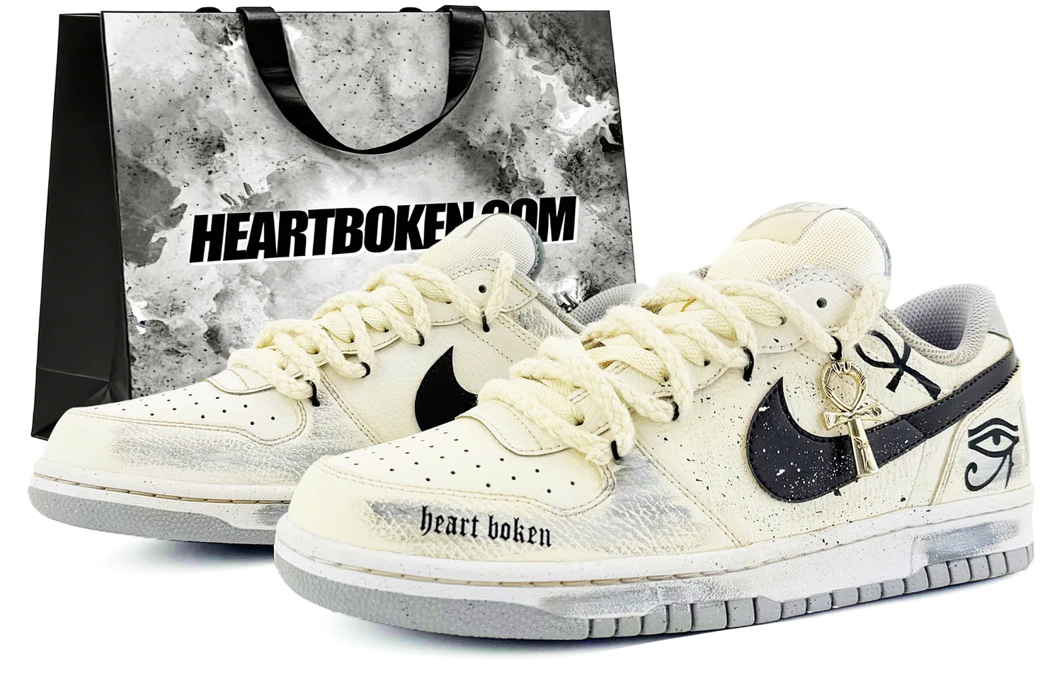 Nike Big Suixin, Eye Of God, Special Shopping Bag, Premium Niche, American Vintage, белый