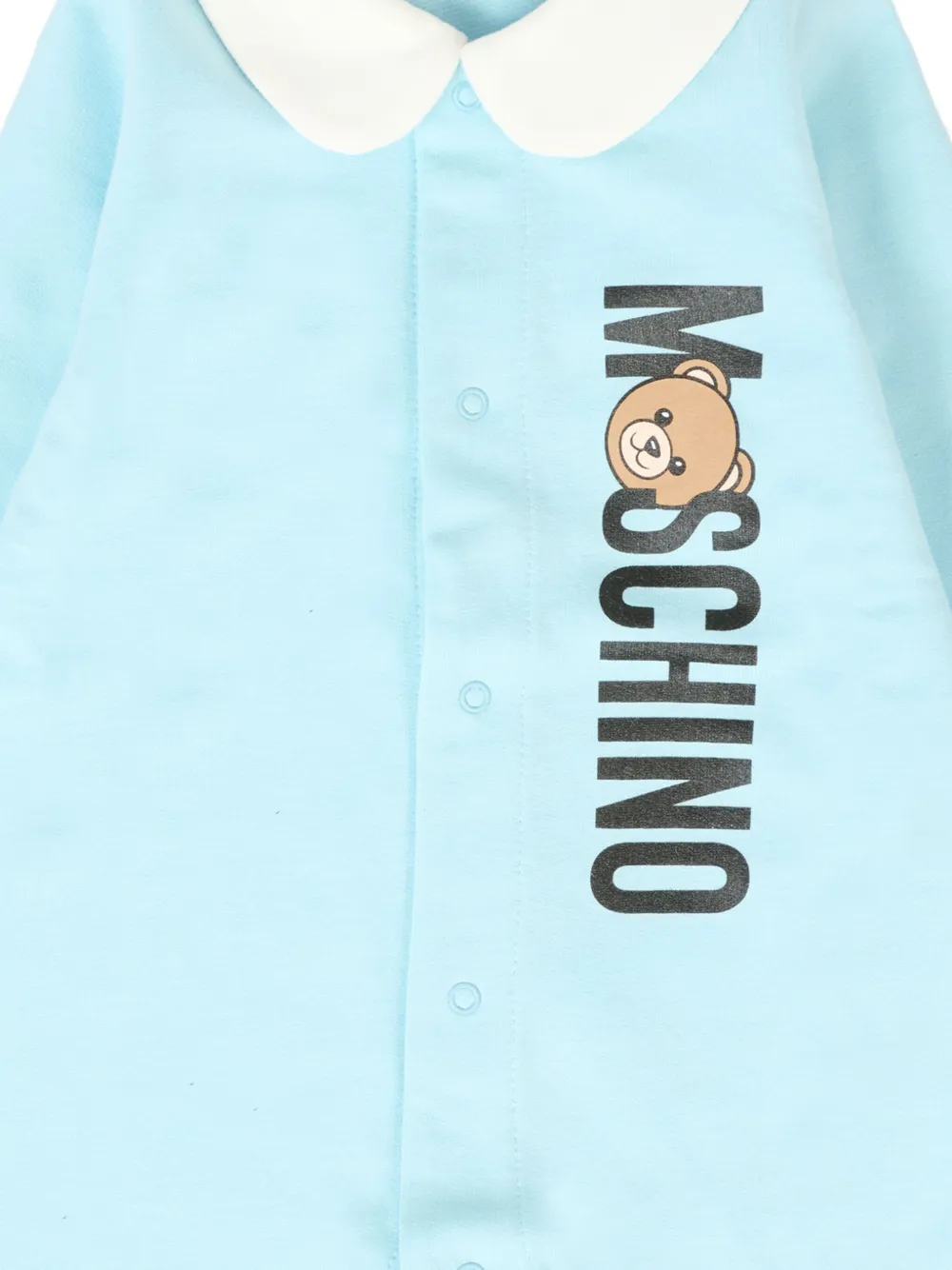 Комбинезон с принтом плюшевого мишки Moschino Kids, синий — фото 3