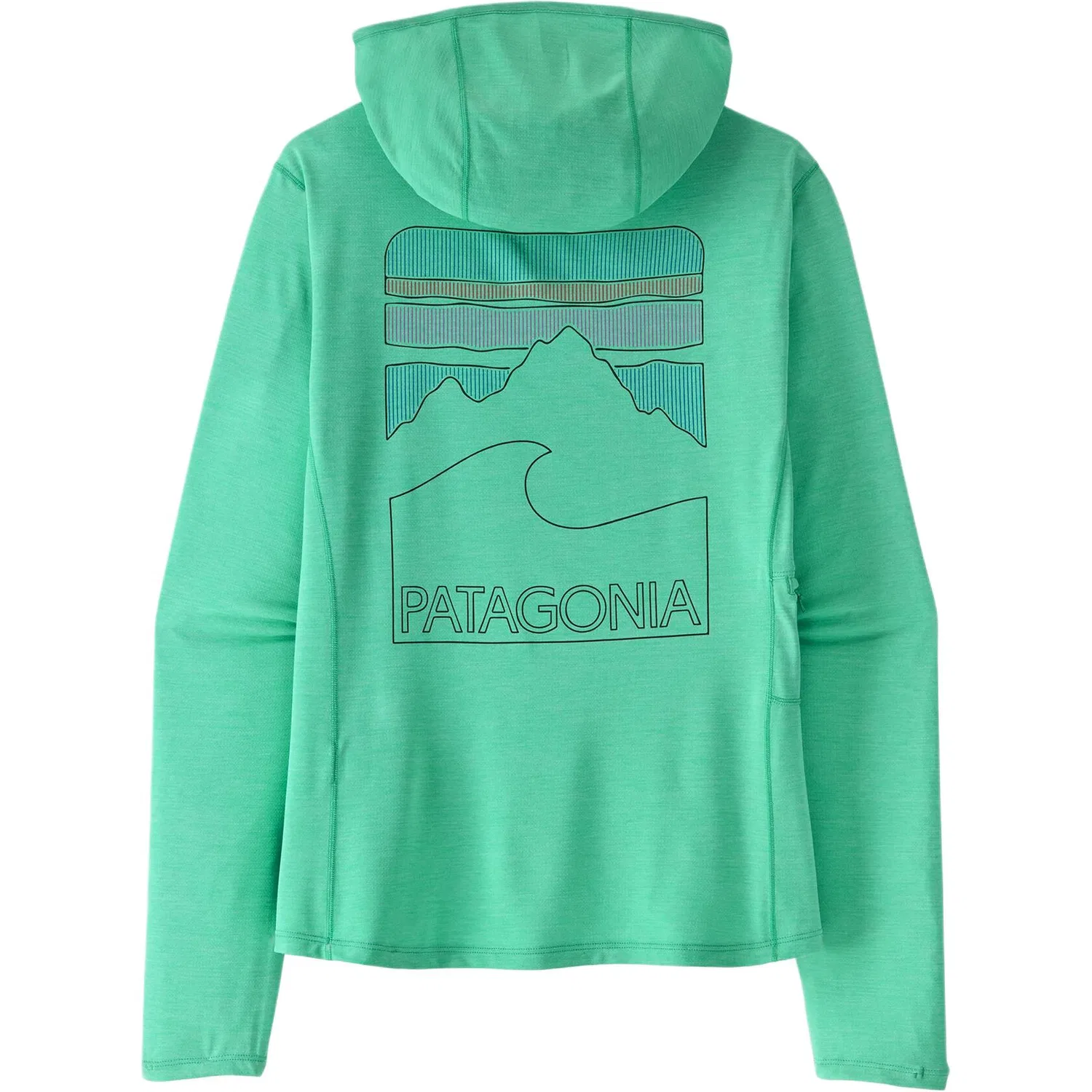 Быстросохнущая футболка Patagonia Capilene Aqua Stone Green