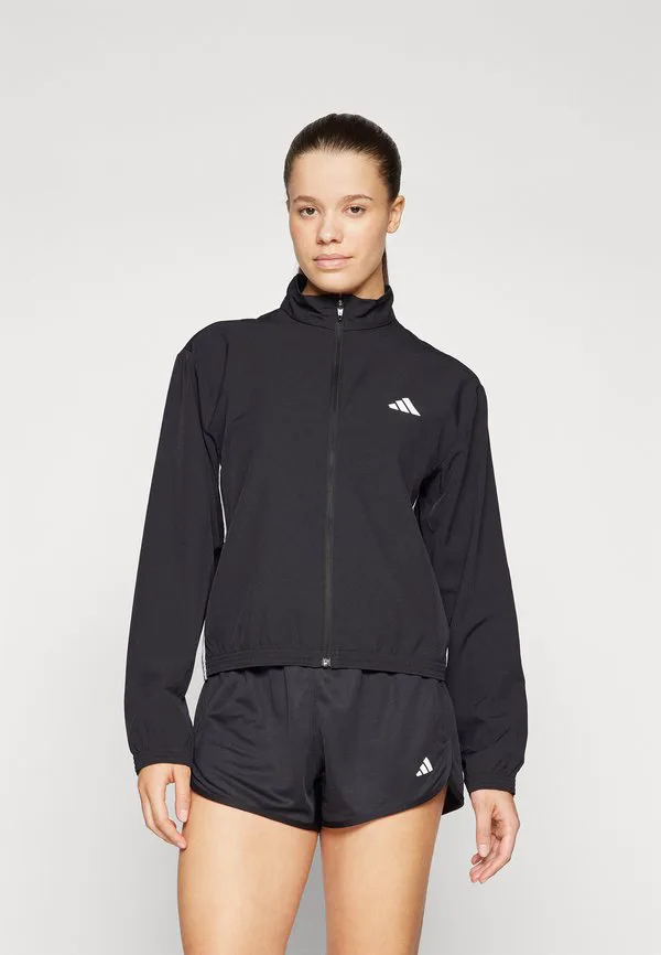 Куртка для разминки train essentials с тремя полосками Adidas Performance, Black/White