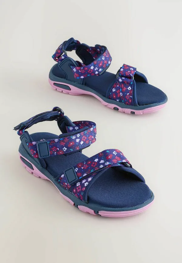 Походные сандалии стандартного размера Next, Navy Purple Floral — фото 2