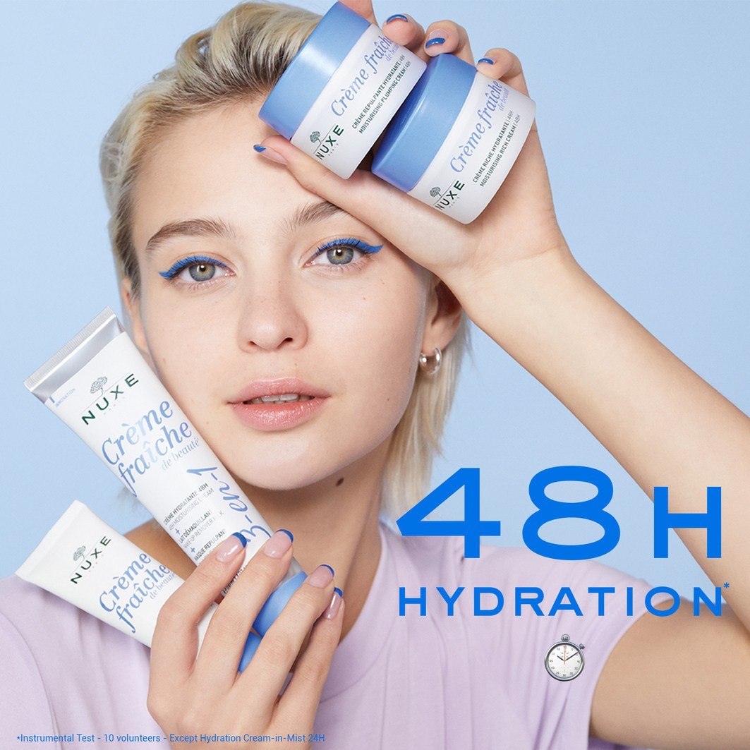 Крем для лица Nuxe — Creme fraîche de beauté volumen und feuchtigkeitsspendende creme , объем, 50 мл — фото 4