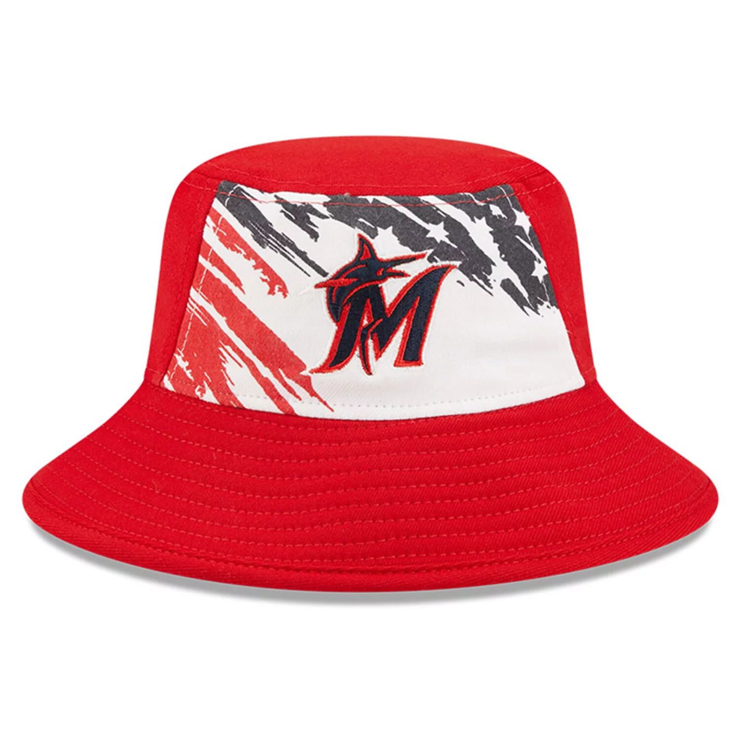 

Мужская панама New Era Red Miami Marlins 2022 4 июля