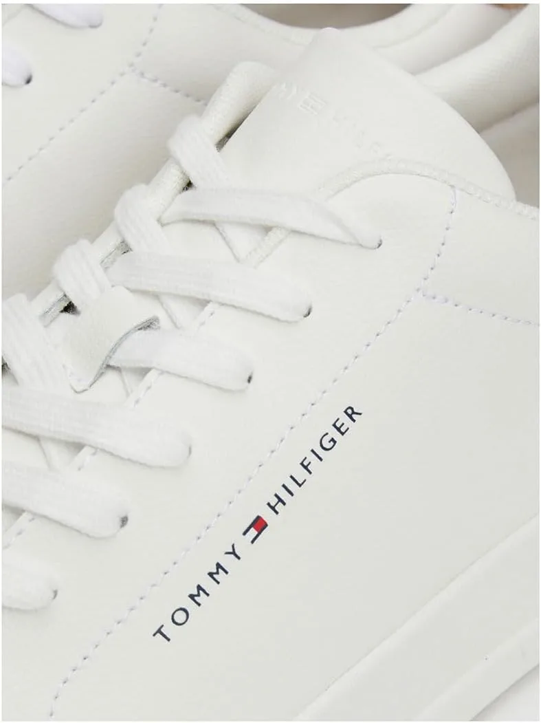 Мужские кроссовки Tommy Hilfiger Th Court из зернистой кожи ESS, белый — фото 2