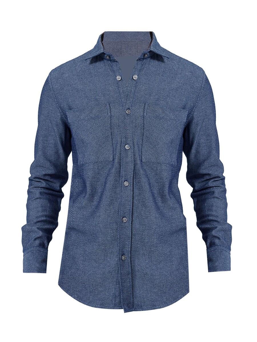 

Рубашка обычного кроя на пуговицах By Diess Collection, цвет Navy/Sky blue
