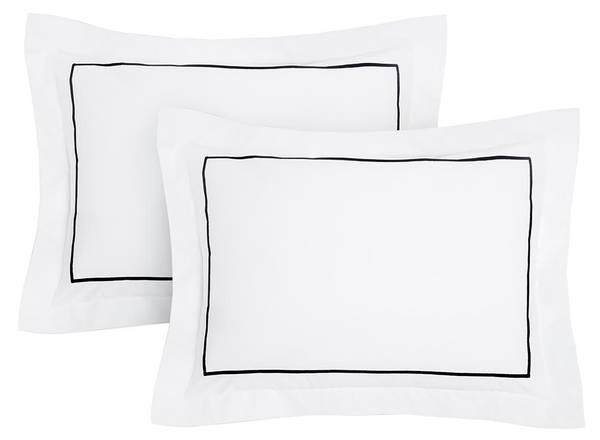 

Наволочка Vente-unique CHARMY 2 шт, 50x1x70 см, черно-белый