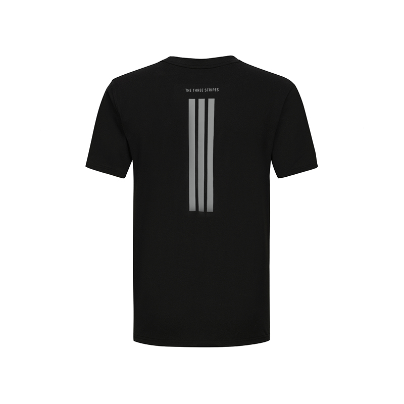 Adidas Спортивная футболка с коротким рукавом и круглым вырезом мужская black — фото 3
