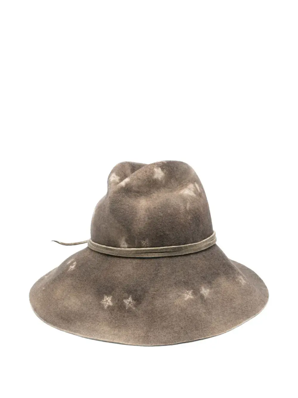 

Фетровая шляпа с принтом Yesey, коричневый