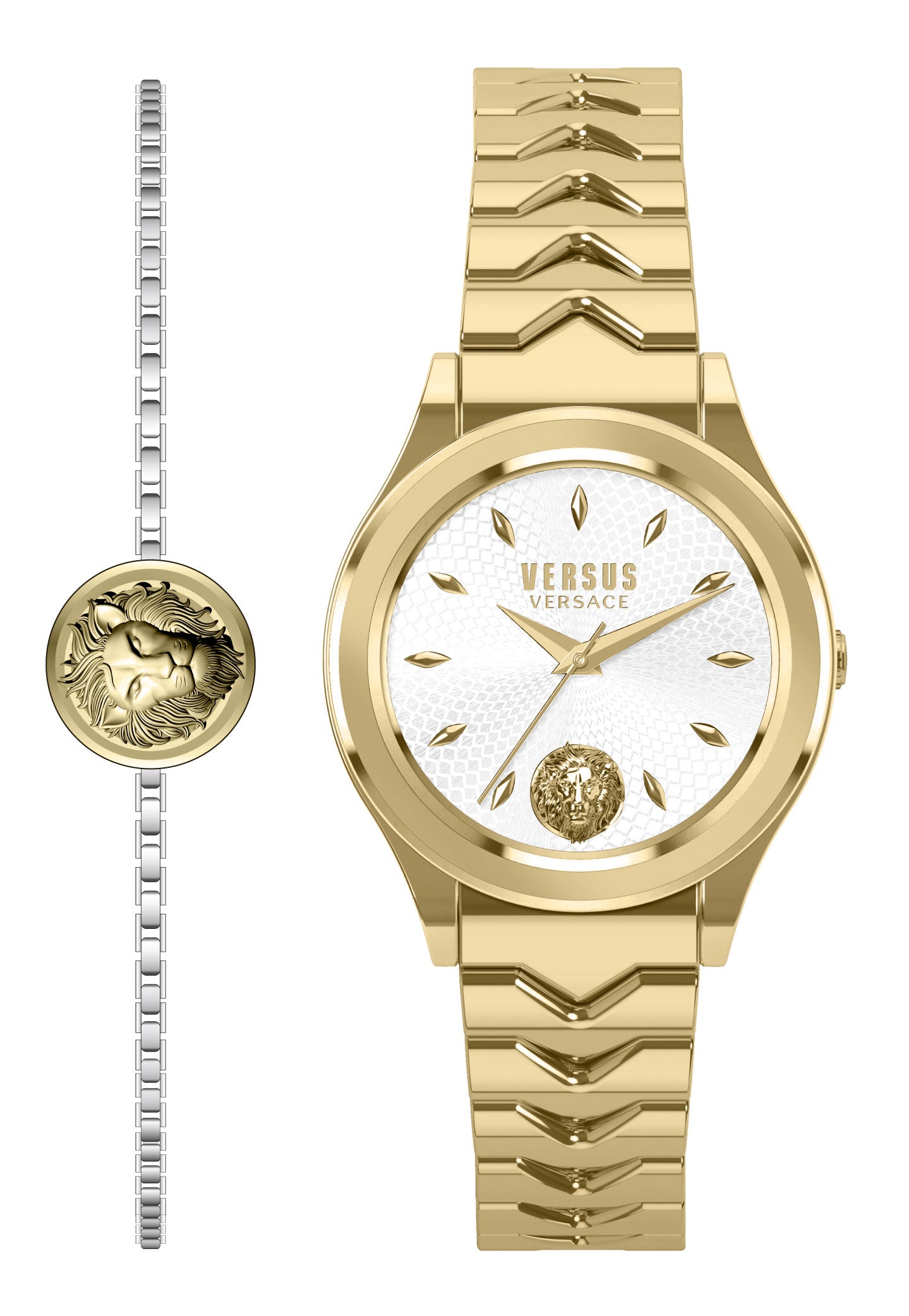 

Часы Mount Pleasant Box S Strap Versus Versace, золотой/золотой/белый