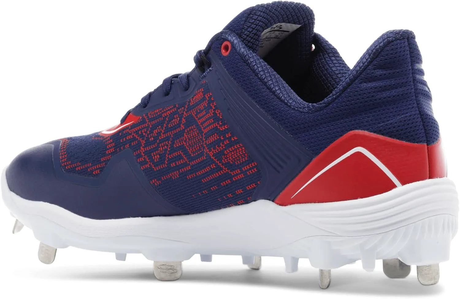 Boombah Viper Pureknit Мужские металлические бутсы - Статус - Разнообразие цветов - Разные размеры, темно-синий/красный/белый — фото 3