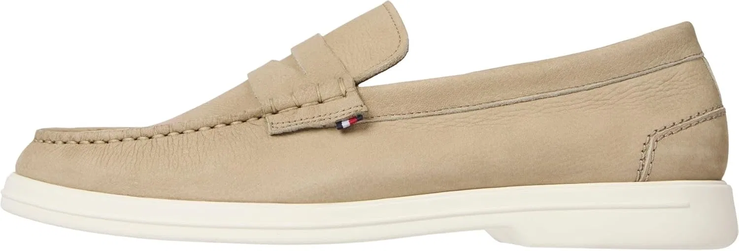 Мужские кожаные лоферы Tommy Hilfiger, бежевый