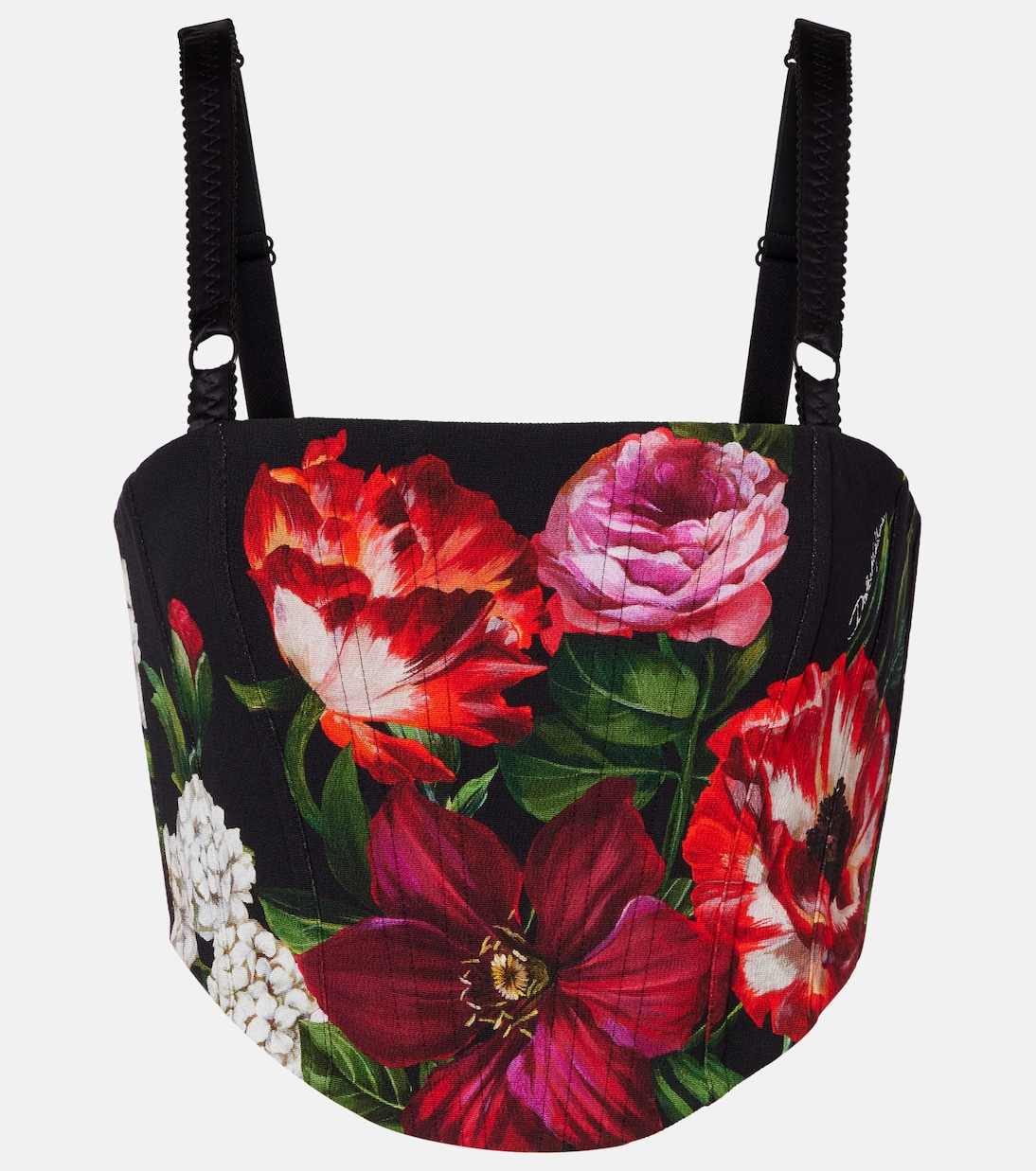 

Цветочный бюстье-топ Dolce&Gabbana, Anemoni Gigli F.Nero