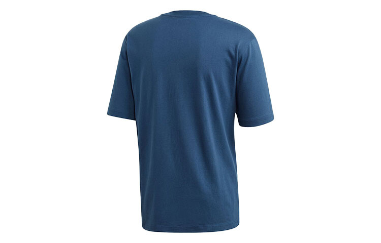 Футболка OVERSIZE TREFOIL мужская униформа синяя Adidas Originals, синий — фото 2