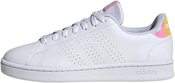 Мужские низкие кроссовки Adidas Advantage (не для футбола), белый/розовый