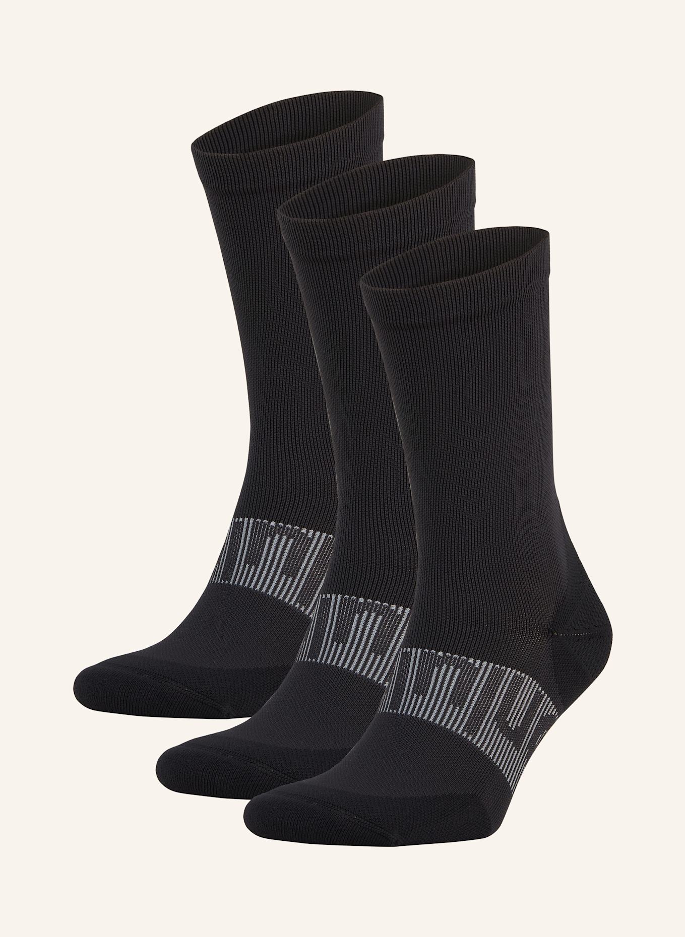 

Упаковка из 3 спортивных носков Power Stride Lululemon, черный