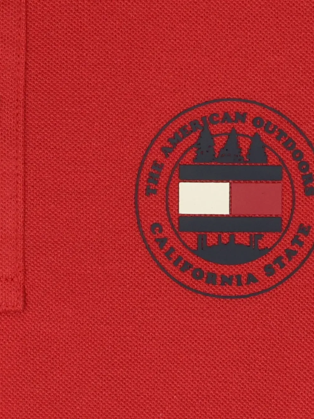 Поло с логотипом Tommy Hilfiger Junior, красный — фото 4
