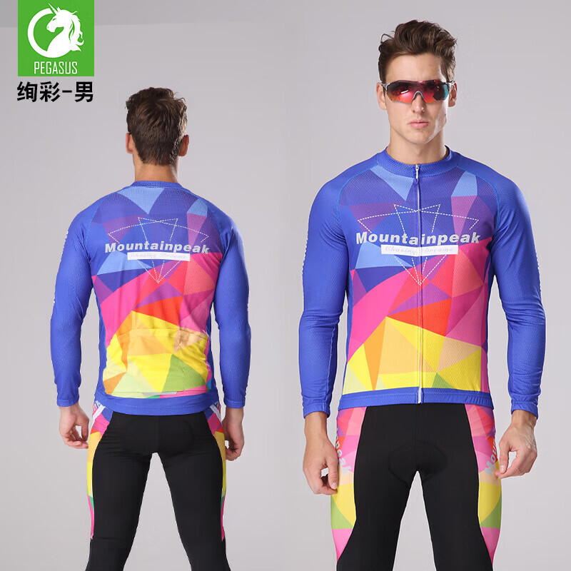 

Мужской костюм Mountainpeak Tianma для велоспорта летний с длинными рукавами L, мультиколор