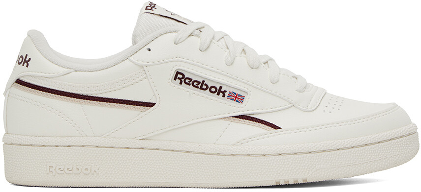

Кроссовки Reebok Classics Off-White & Burgundy Club C 85