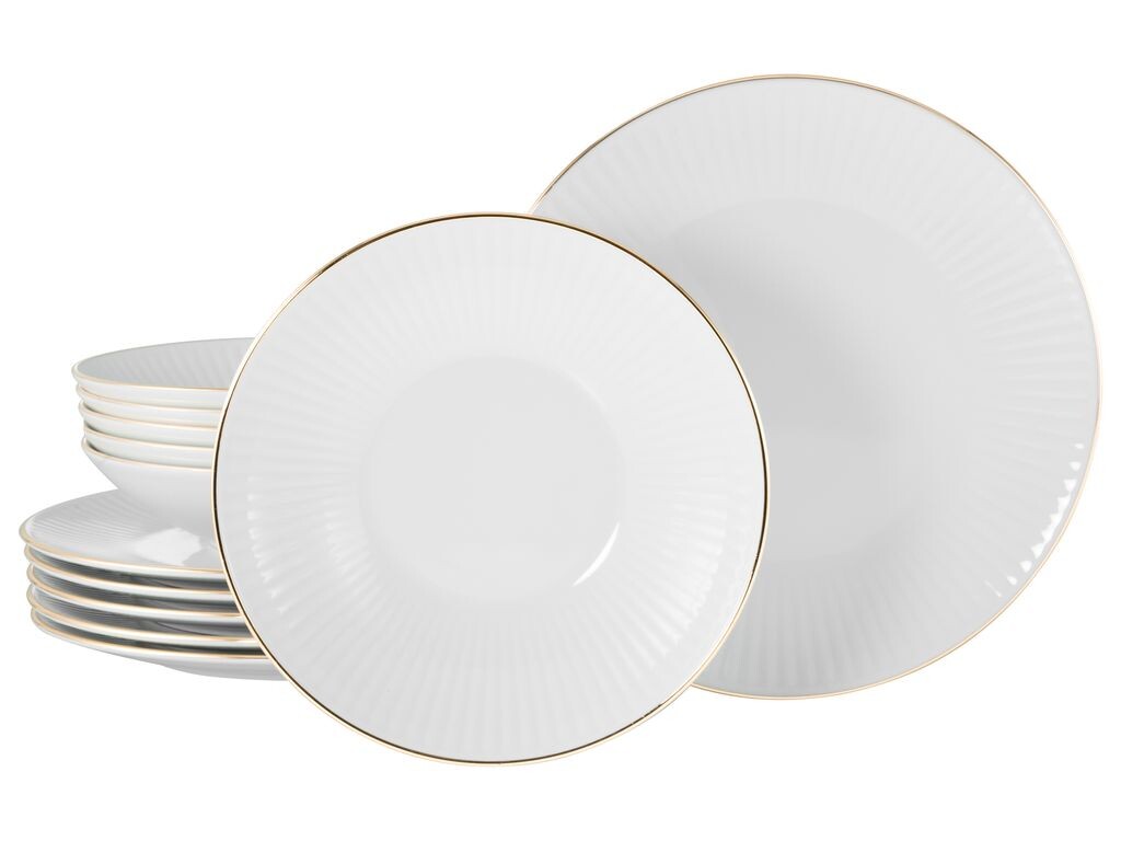 

CreaTable, 22846, Valencia Gold, обеденный сервиз, 12 предметов, фарфор