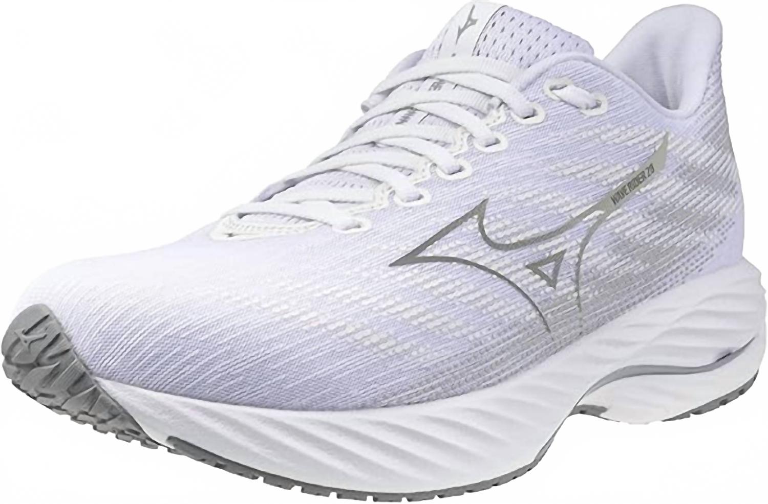 Женские кроссовки Wave Rider 28 в белом цвете и оттенке nimbus cloud MIZUNO — фото 2