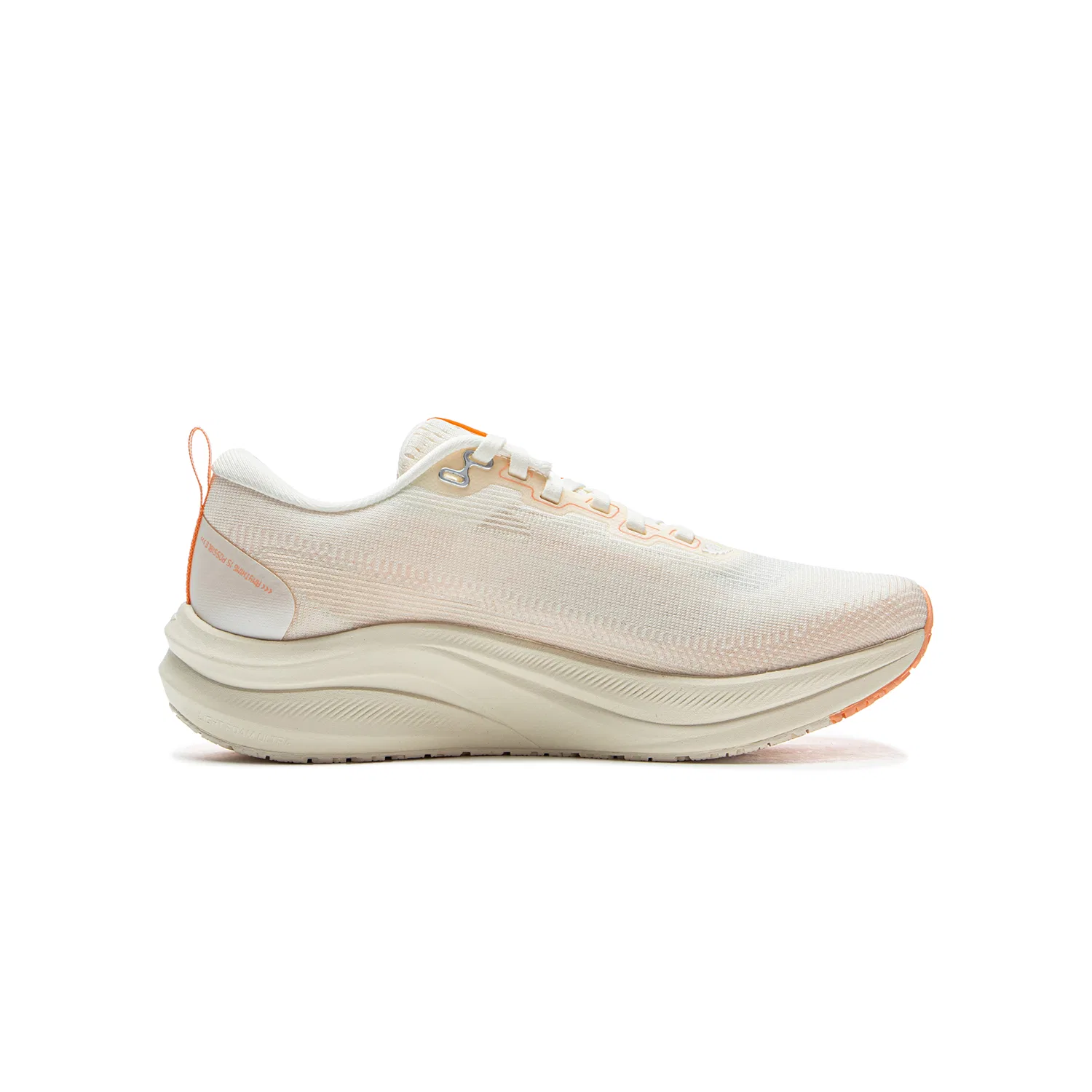 Кроссовки беговые Red Hare 8 Low Top Li-Ning YOUNG Экрю/Флуоресцентный Мягкий Оранжевый — фото 3