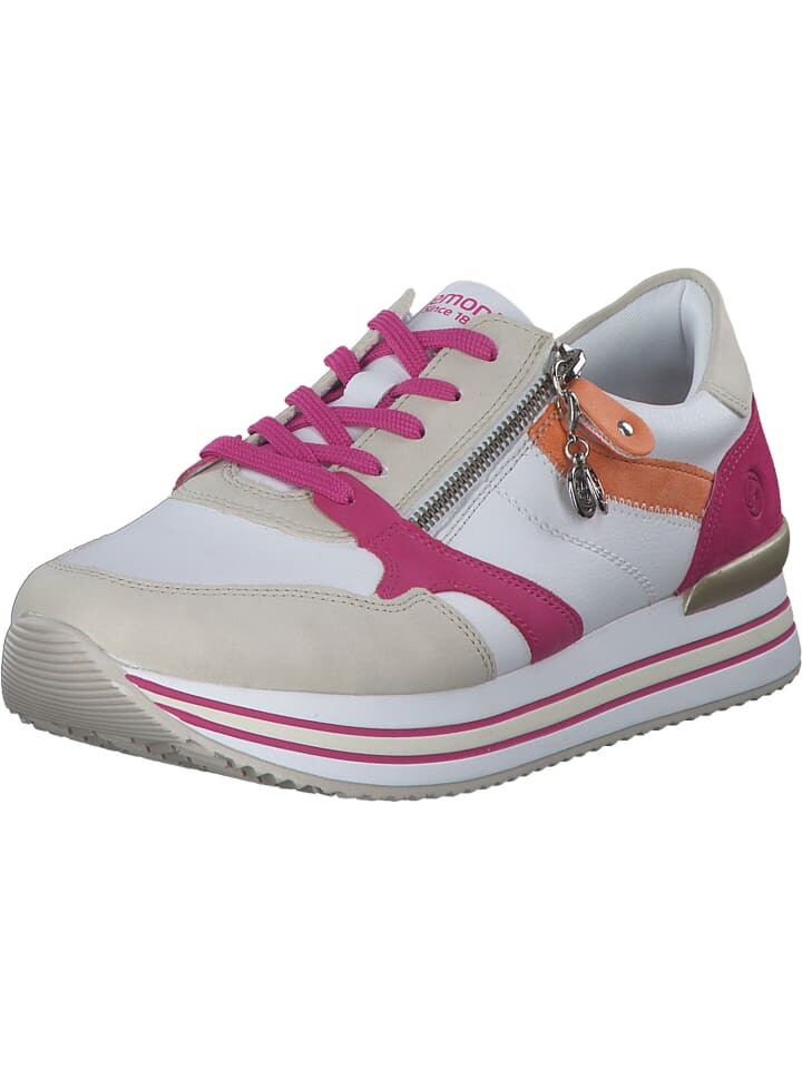 

Элегантные туфли на шнуровке remonte, цвет crema/weiss/magenta/orange/fuc