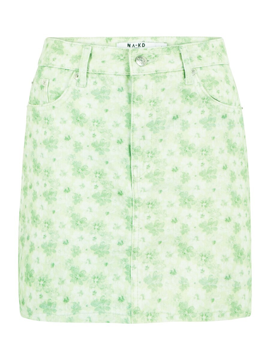 

Юбка NA-KD, цвет Pastel Green/Light Green