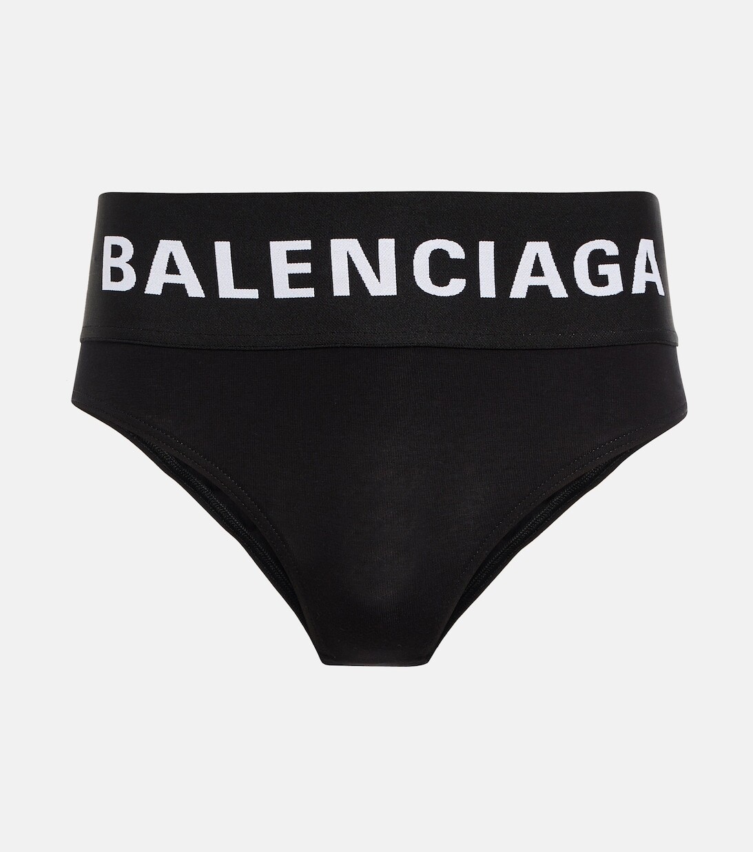 

Трусы из хлопкового джерси BALENCIAGA, черный