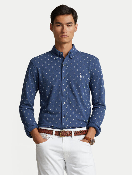 

Рубашка узкого кроя Polo Ralph Lauren, синий