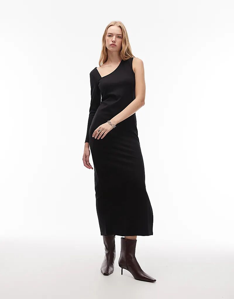 

Платье Allsaints Ari с вырезом черного цвета