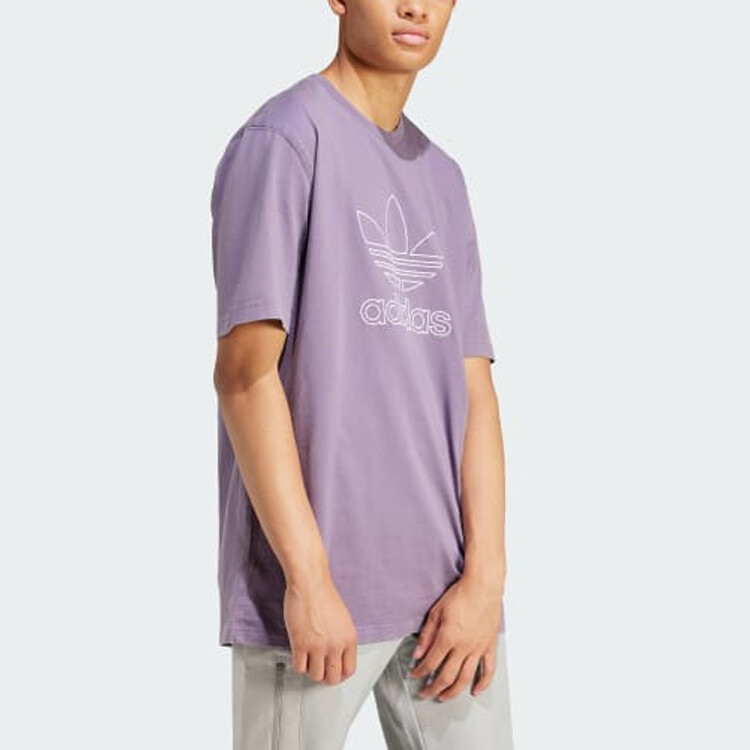 Футболка мужская ADICOLOR фиолетовая Adidas Originals, фиолетовый — фото 2