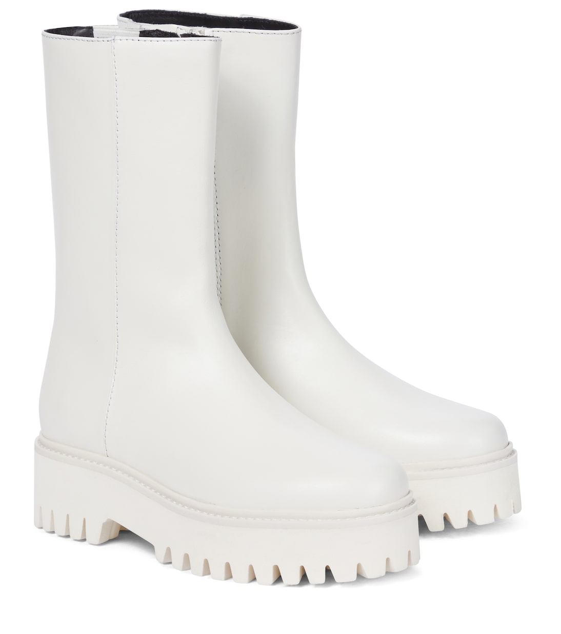 Кожаные ботинки Sporty Elegance Dorothee Schumacher, Camellia White