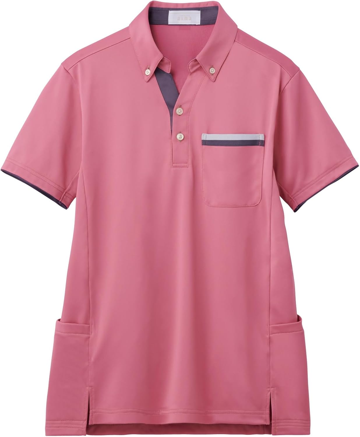 

Рубашка-поло с коротким рукавом PROFeeling Skipper (унисекс), удлиненная, с боковыми карманами, кремово-розовый