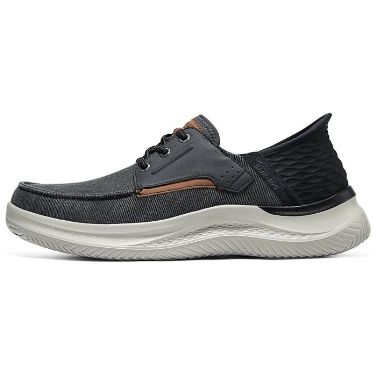 

Кроссовки Skechers Slip Ins Lifestyle Shoes Men Low-top Black/Brown, черный/коричневый