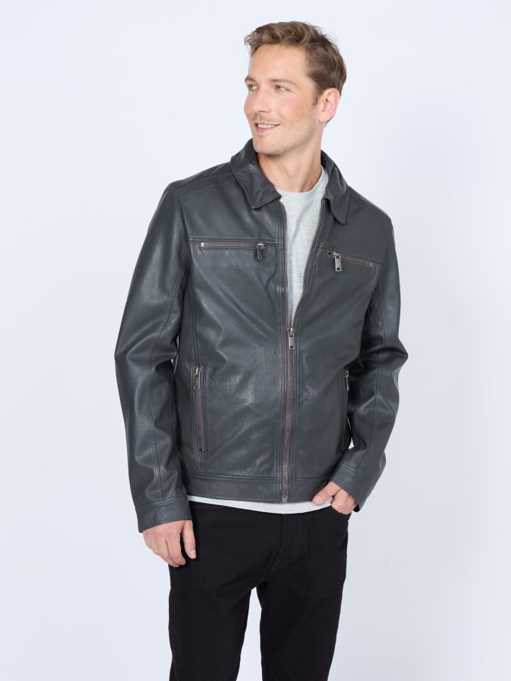 

Кожаная куртка Mustang Lederjacke 31021630, черный